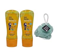My Líttle Míracle Bubbly Baby Oil Gel 200ml Twin Pack Honey & Vitamin E, NOURISH With Free Beauty Body Puff(Any Colour)
