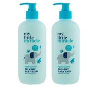 My Líttle Míracle Lightly Scented Splashy Baby Bath - Sensitive Skin | Vegan & Dermatologically Tested | 500mL Each [TWIN PACK]
