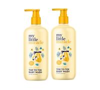 My Little Miracle Top To Toe Baby Hair and Body Wash, Tear-Free Gentle Formula For All Skin & Hair Types, 500ml 2-Pack