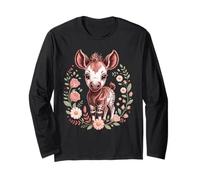 My Little Okapi Forest Giraffe Zoo Animal Cute Long Sleeve T-Shirt