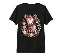 My Little Okapi Forest Giraffe Zoo Animal Cute Premium T-Shirt