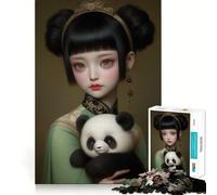 My Little Panda 1000 Piece Jigsaw Puzzles for Adults Jigsaw Logic Sense Toy Leisure Fun Smooth Edge Heartfelt Gift (38x52cm)