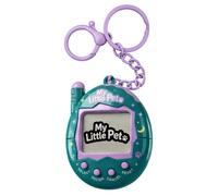 My Little Pet Green Virtual Pet Tamagotchi Interactive Keychain | Tamagotchi Style Interactive Virtual Pet with Keychain, LCD Display, 4 Buttons and Kawaii Design. Tamagochi for kids