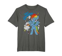 My Little Pony 20% Cooler with Rainbow Dash T-Shirt, Men's Big and Tall, Asphalt Grey, 5X Tall