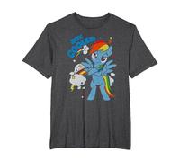 My Little Pony 20% Cooler with Rainbow Dash T-Shirt, Men's Big and Tall, Dark Heather Grey, 2X Tall