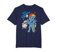 My Little Pony 20% Cooler with Rainbow Dash T-Shirt, Men's Big and Tall, Navy Blue, 3X Tall