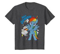 My Little Pony 20% Cooler with Rainbow Dash T-Shirt, Youth, Dark Heather Grey, X-Small