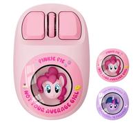 My Little Pony Wireless Mouse - Pinkie Pie Edition, 3D Character Design Mouse with 1600 DPI, Dual-Mode (2.4GHz/Bluetooth), Ergonomic for Mac/Windows