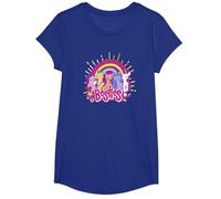 My Little Pony: A New Generation Besties Group Rainbow T-Shirt, Girls, Royal Blue, Medium