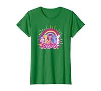 My Little Pony: A New Generation Besties Group Rainbow T-Shirt, Women, Kelly Green, Medium