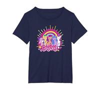 My Little Pony: A New Generation Besties Group Rainbow T-Shirt, Women's Plus, Navy Blue, 1X