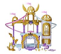 My Little Pony: A New Generation Movie Royal Racing Ziplines - 22-Inch Castle Playset Toy with 2 Moving Ziplines, Princess Pipp Petals Figure