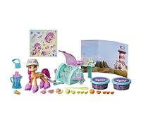 My Little Pony: A New Generation Smoothie Shop Sunny Starscout - Story Scene Toy, 25 Accessories and Pony Figure, Multi