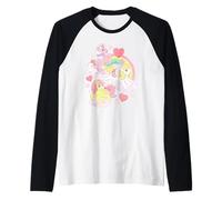 My Little Pony Adorable Rainbow Friendship Distressed Poster Raglan Baseball Tee