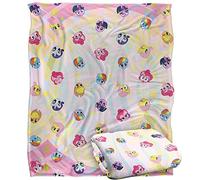My Little Pony Blanket, Head Expression Pattern Silky Touch Super Soft Throw Blanket 152 x 127 cm