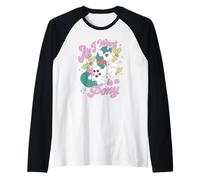 My Little Pony Christmas All I Want is A Pony Vintage Poster Raglan Baseball Tee
