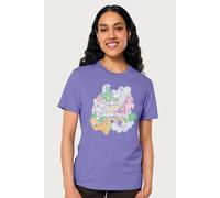 My Little Pony Clover Trio Peace Love Happinessrleaxed Fit T-Shirt In Violet Violet M