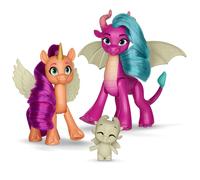 My Little Pony Dragon Light Reveal 3-Pack - Glow-in-the-Dark 3-Inch Dolls for Ag