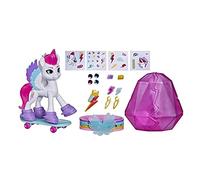 My Little Pony: A New generation MovieAcrystal Adventure Zipp StormA- 3-Inch White Pony Toy with Surprise Accessories, Friendship Bracelet