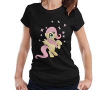 My Little Pony Fluttershy Surrounded by Butterflies Women's T-Shirt