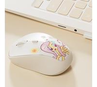 My Little Pony Fluttershy Wireless Mouse - 4-Button Silent Click Mouse with 3 Adjustable DPI (1000/1200/1600), 2.4GHz Wireless for Windows/Mac - Compact & Ergonomic Design, Cream