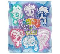 My Little Pony Friends 4 Ever Silky Supersoft Blanket Multicoloured (One Size)