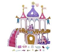 My Little Pony Friendship Castle Playset Including Twilight Sparkle and Pinkie Pie 3-inch Pony Figures with Brushable Hair and 16 Accessories, E9919