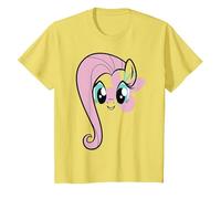 My Little Pony: Friendship is Magic Fluttershy Big Face T-Shirt, Youth, Lemon Yellow, 4T