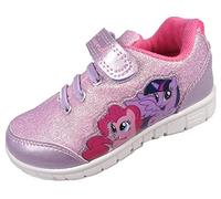 My Little Pony Girls MLP Glitter Pink with Silver Glitter Trainers Joggers UK Size 6