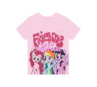 My Little Pony Girls Tshirt, Girls Top with Glittery Stars, Summer Tshirt