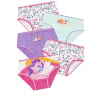 My Little Pony Girls Underwear, 5 Pack Girls Knickers, Cotton Kids Underwear, Multicolour 4-5 Years