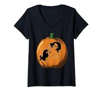My Little Pony Halloween Starshine Pumpkin Carving Outline V-Neck T-Shirt