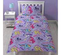 MY LITTLE PONY MOVIE Repeat Print Design Adventure Duvet Set, Multi-Colour, Single