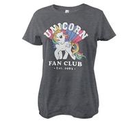 My Little Pony Officially Licensed Unicorn Fan Club Women T-Shirt (Dark-Heather), Small