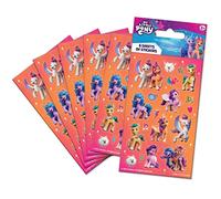 My Little Pony Party Bag Stickers (6 Sheets) | Official Licensed Product | Girls | Age 3+ | Perfect as Party Bag or Stocking Fillers | Pink, Orange | Ponies, Horses | Kids Party, Pass the Parcel Prize