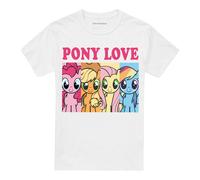 MY LITTLE PONY PONY LOVE ADULTS T-SHIRT S-5XL, WHITE