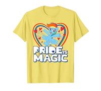 My Little Pony Pride Magic with Rainbow Dash T-Shirt, Men, Lemon Yellow, Large