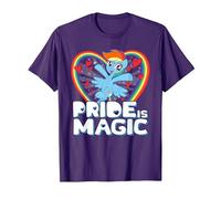 My Little Pony Pride Magic with Rainbow Dash T-Shirt, Men, Purple, 3X-Large