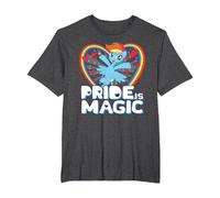 My Little Pony Pride Magic with Rainbow Dash T-Shirt, Men's Big and Tall, Dark Heather Grey, 2X Tall