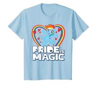 My Little Pony Pride Magic with Rainbow Dash T-Shirt, Youth, Baby Blue, Large