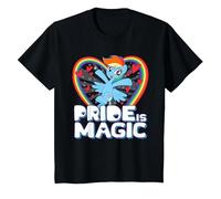 My Little Pony Pride Magic with Rainbow Dash T-Shirt, Youth, Black, 3T