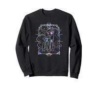 My Little Pony Princess Luna Hologram Tarot Card Sweatshirt, Adult Unisex, Black, Large