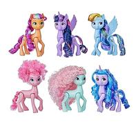 My Little Pony Dolls Rainbow Celebration 6 Pony Figure Set 5.5Inch Dolls Toys for 3 Year Old Girls and Boys Unicorn Toys (Amazon Exclusive)