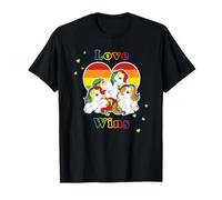 My Little Pony Rainbow Heart Ponies And Text Love Wins T-Shirt