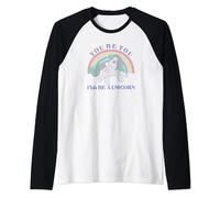 My Little Pony Retro Gusty I'll Be A Unicorn Rainbow Logo Raglan Baseball Tee