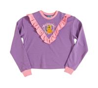 (XXL, Lilac) My Little Pony Unisex Adult Ruffled Cropped Sweatshirt