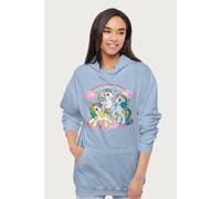 My Little Pony Skydancer Starshine & Sunlight Rainbow Hooded Sweatshirt in Light Blue | Size: Large My Little Pony Light Blue L