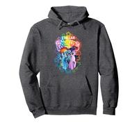 My Little Pony Stellar Friends Rainbow Dash Twilight Pullover Hoodie, Adult Unisex, Dark Heather Grey, XX-Large