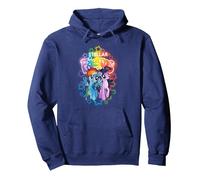 My Little Pony Stellar Friends Rainbow Dash Twilight Pullover Hoodie, Adult Unisex, Navy Blue, XX-Large