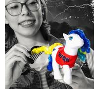 Basic Fun My Little Pony x Stranger Things - The Squawk Pony - 80s Crossover Collectible Ponies - For Fans & Collectors